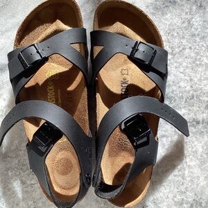 Birkenstock Black Leather Sandals